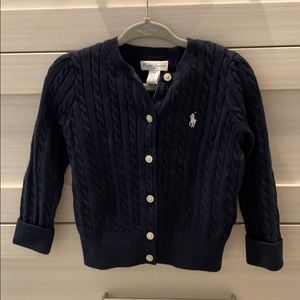 Ralph Lauren kids navy cardigan